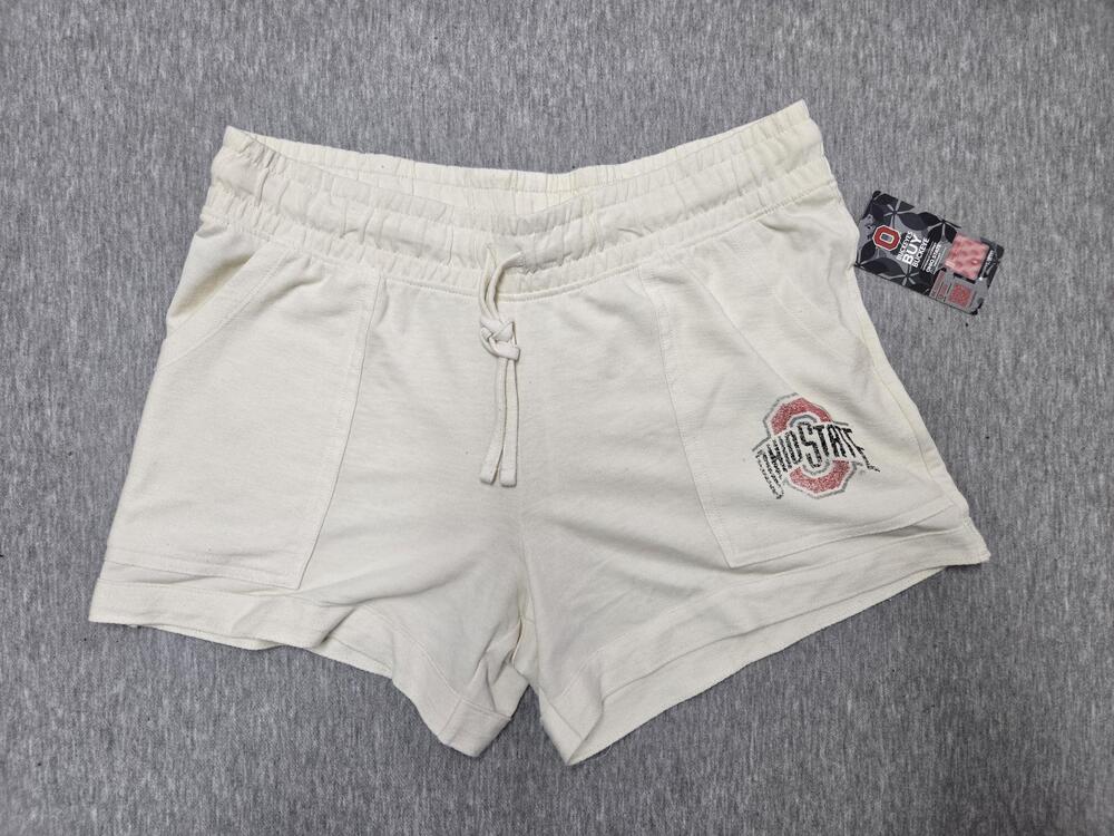 Ohio State Buckeyes Shorts Womens Small White NCAA Football Rivalry Threads